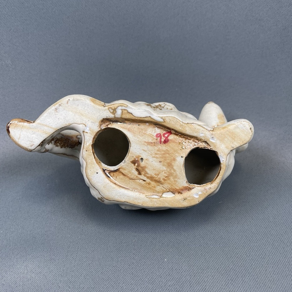 Seductive Anthropomorphic Sheep Lamb Ceramic Pottery Whimsical Figurine - Picture 6 of 8